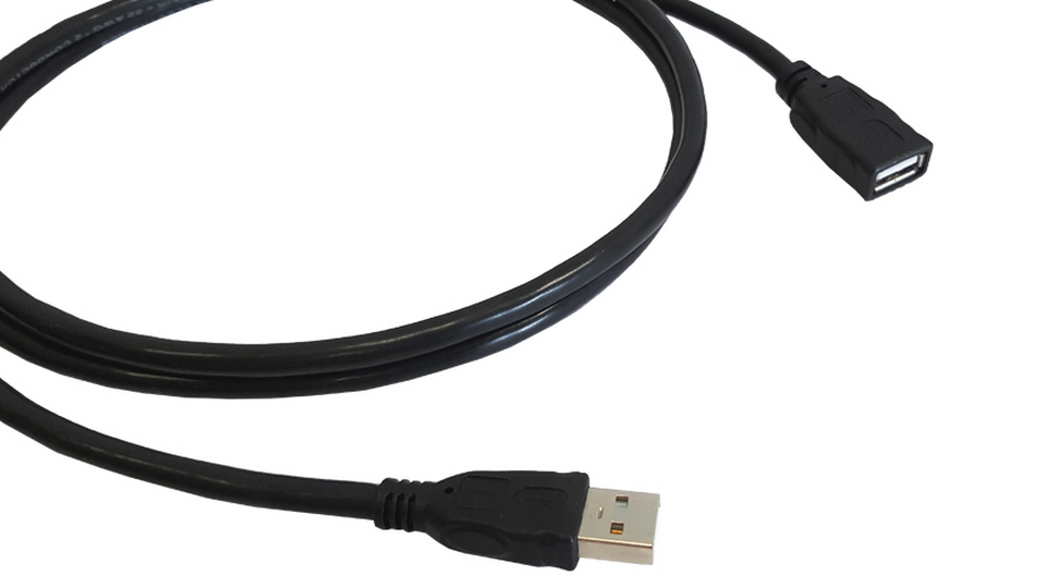 Кабель USB-A (вилка) - USB-A (розетка) KRAMER CA-UAM/UAF-65