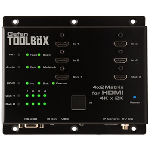 Матричный коммутатор HDMI 4x2 GEFEN GTB-HD4K2K-442-BLK