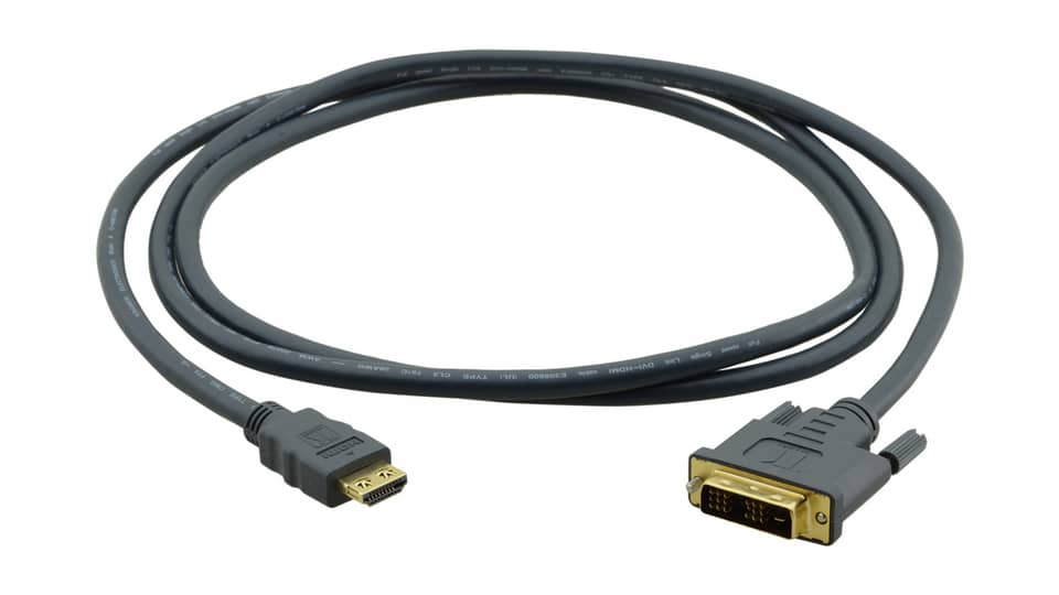 Кабель HDMI-DVI (вилка-вилка) 0.15м KRAMER C-HM/DM-0.5
