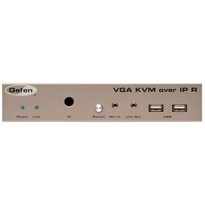 Приемник по IP-сети VGA, USB, ИК, RS-232 и аудио GEFEN EXT-VGAKVM-LANRX