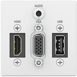 Панель Flex55 для HDMI, VGA, аудио и USB EXTRON Flex55 SuperPlate 100, цвет белый, 70-1143-03