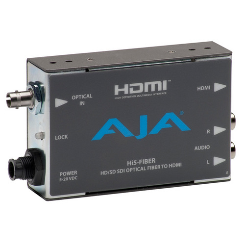 Преобразователь HD-SDI в HDMI+Audio AJA Hi5-Fiber