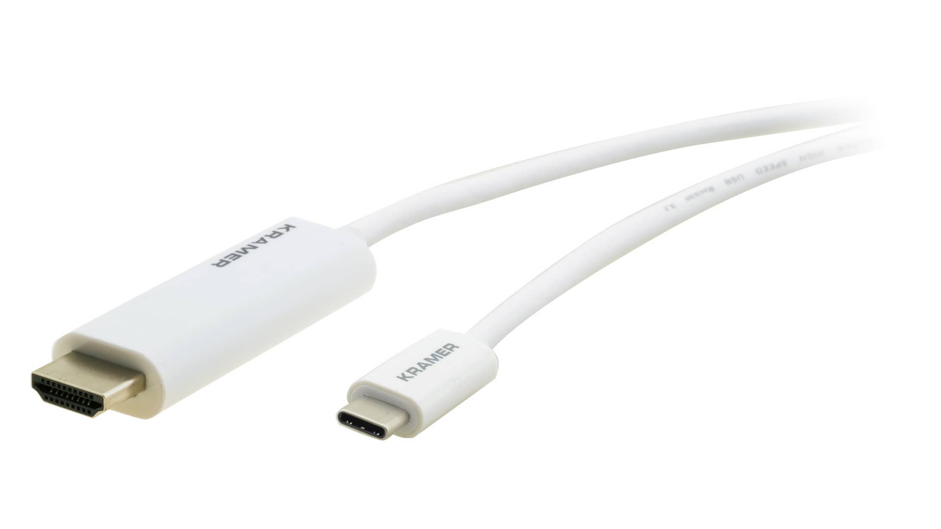 Кабель-адаптер USB-C (вилка) - HDMI (вилка) KRAMER 1,8 м. C-USBC/HM-6