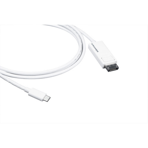 Кабель-адаптер USB-C (вилка) - DisplayPort (вилка) KRAMER 1,8 м. C-USBC/DPM-6