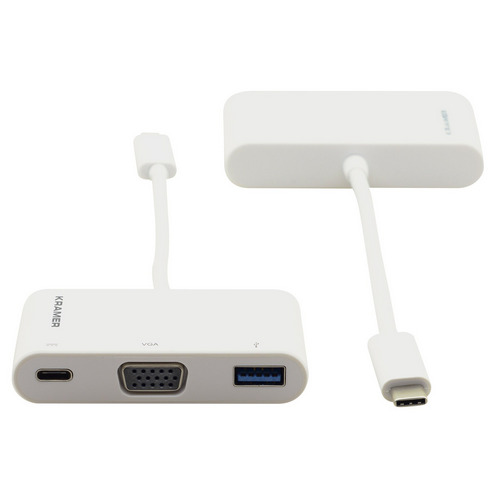Адаптер USB-C (вилка) - VGA, USB-A, USB-C (розетка) KRAMER ADC-U31C/M1