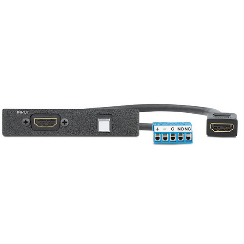 Интерфейс EXTRON AAP. Адаптер 1-местный HDMI(F) - 10"кабель - HDMI(F)+ Выключатель-винт, черный, 70-1091-02