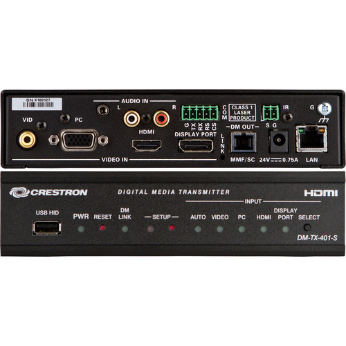Передатчик по оптике HDMI+DP+VGA+аудио CRESTRON DM-TX-401-S