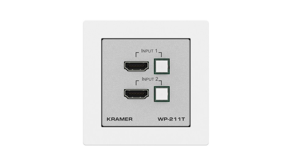 Коммутатор 4K HDMI 2x1 KRAMER WP-211T/EU-80/86(W)