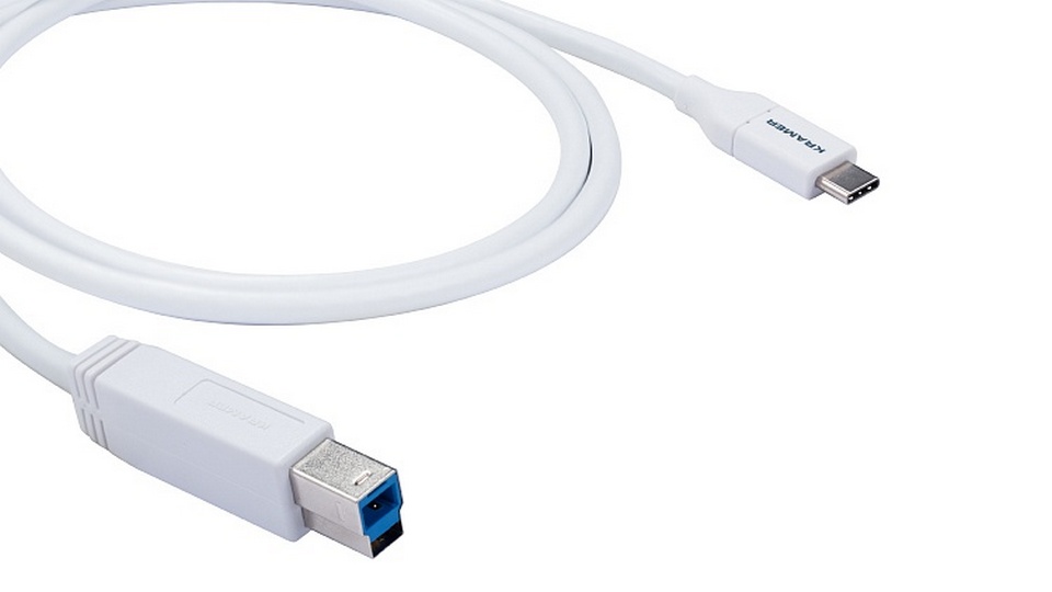 Кабель USB-C (вилка) - USB-B (вилка) KRAMER C-USB/CB-6