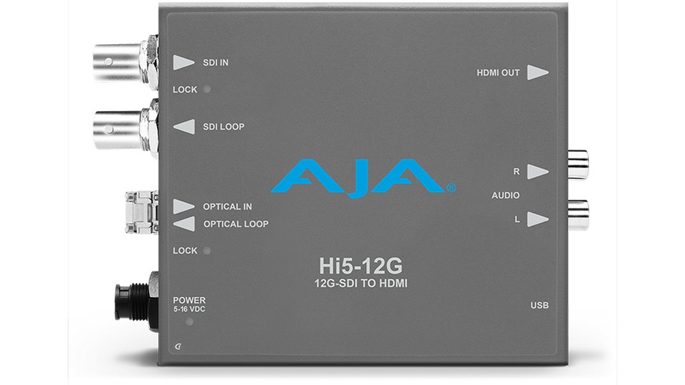 Преобразователь HD-SDI в HDMI AJA Hi5-12G-R