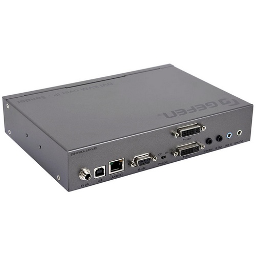 Передатчик по IP-сети DVI, USB, ИК, RS-232 и аудио GEFEN EXT-DVIKA-LANS-TX