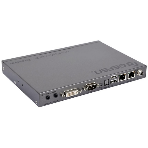Приемник по IP-сети DVI, USB, ИК, RS-232 и аудио GEFEN EXT-DVIKA-LANS-RX