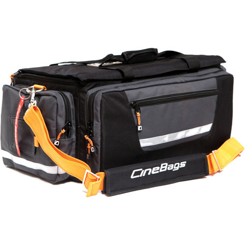 Изображения CINEBAGS Production Bag (Black and Gray with Orange Webbing), CB-01A