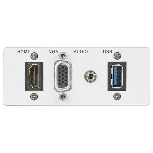 Интерфейс EXTRON AAP. Адаптер 2-местный HDMI, VGA, аудио, USB 3.2 Gen 1, белый, 70-1238-03