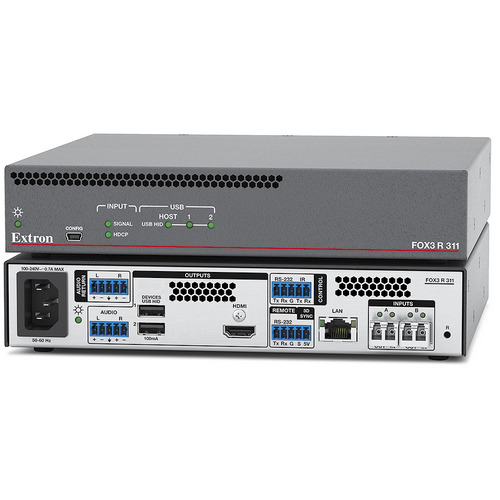 Приемник по оптике HDMI+аудио+RS232+IR+USB HID+3DSync EXTRON FOX3 R 311 MM, 60-1523-23