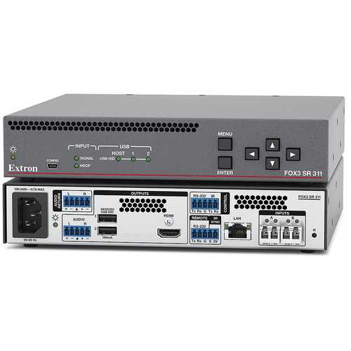Приемник по оптике HDMI+аудио+RS232+IR+USB HID+3DSync EXTRON FOX3 SR 311 SM Lossless, 60-1732-22
