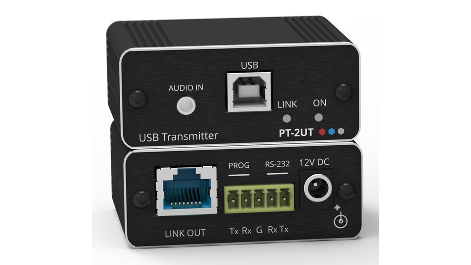 Комплект передачи по витой паре RS-232, USB, ИК KRAMER PT-2UT/R