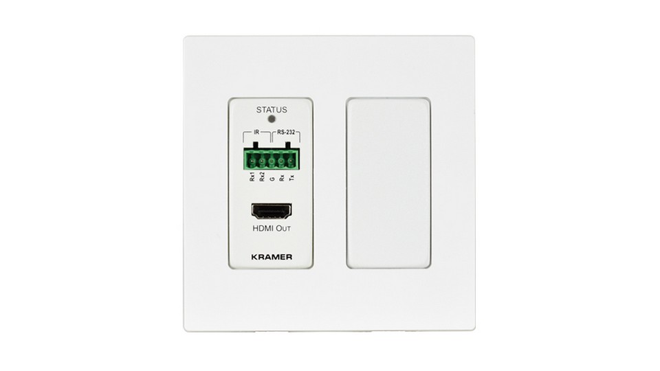 Приемник по витой паре HDMI, RS -232, ИК KRAMER WP-789R/US-D(W)