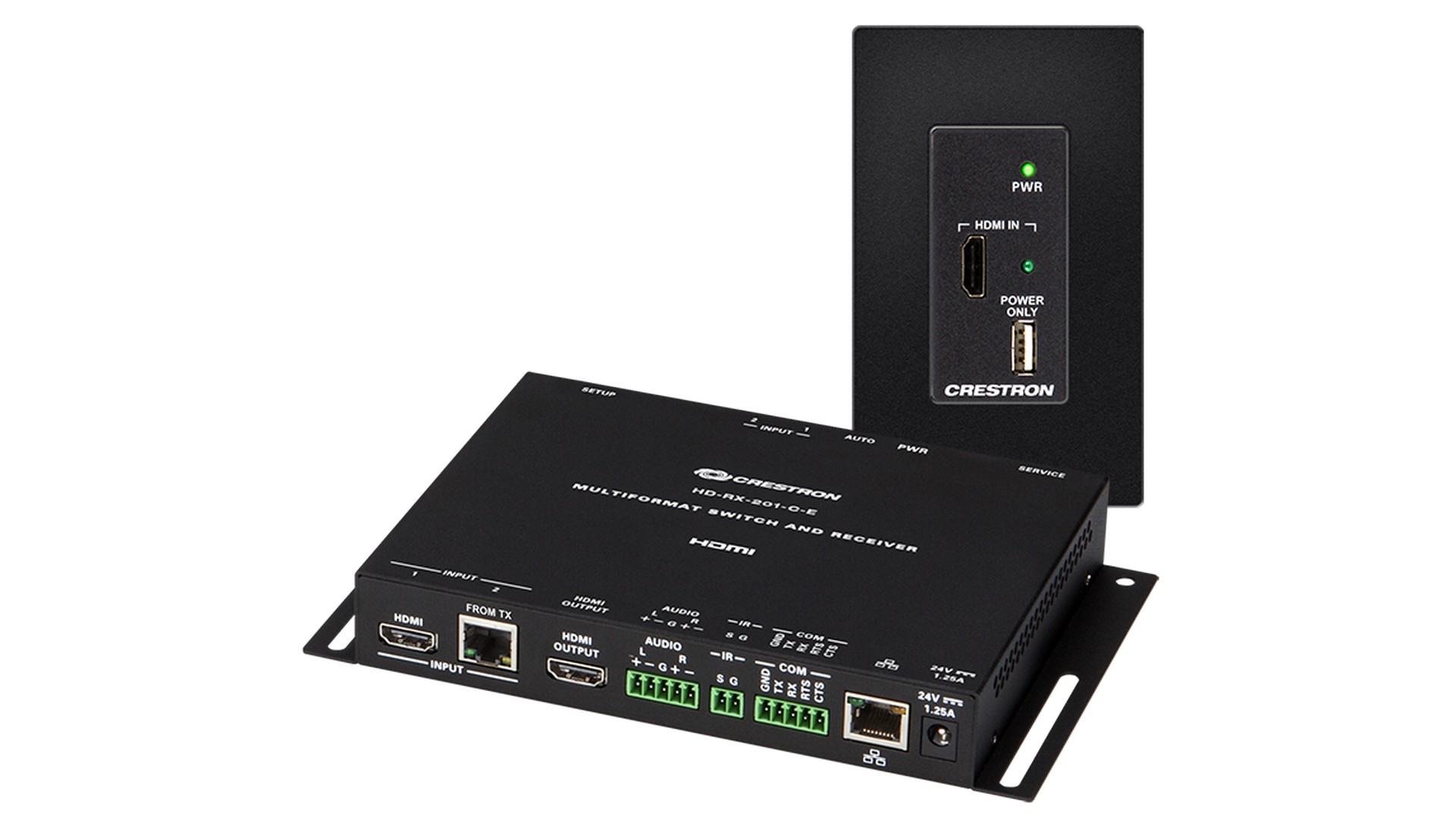 Комплект передачи по витой паре HDMI CRESTRON HD-MD-200-C-1G-E-B