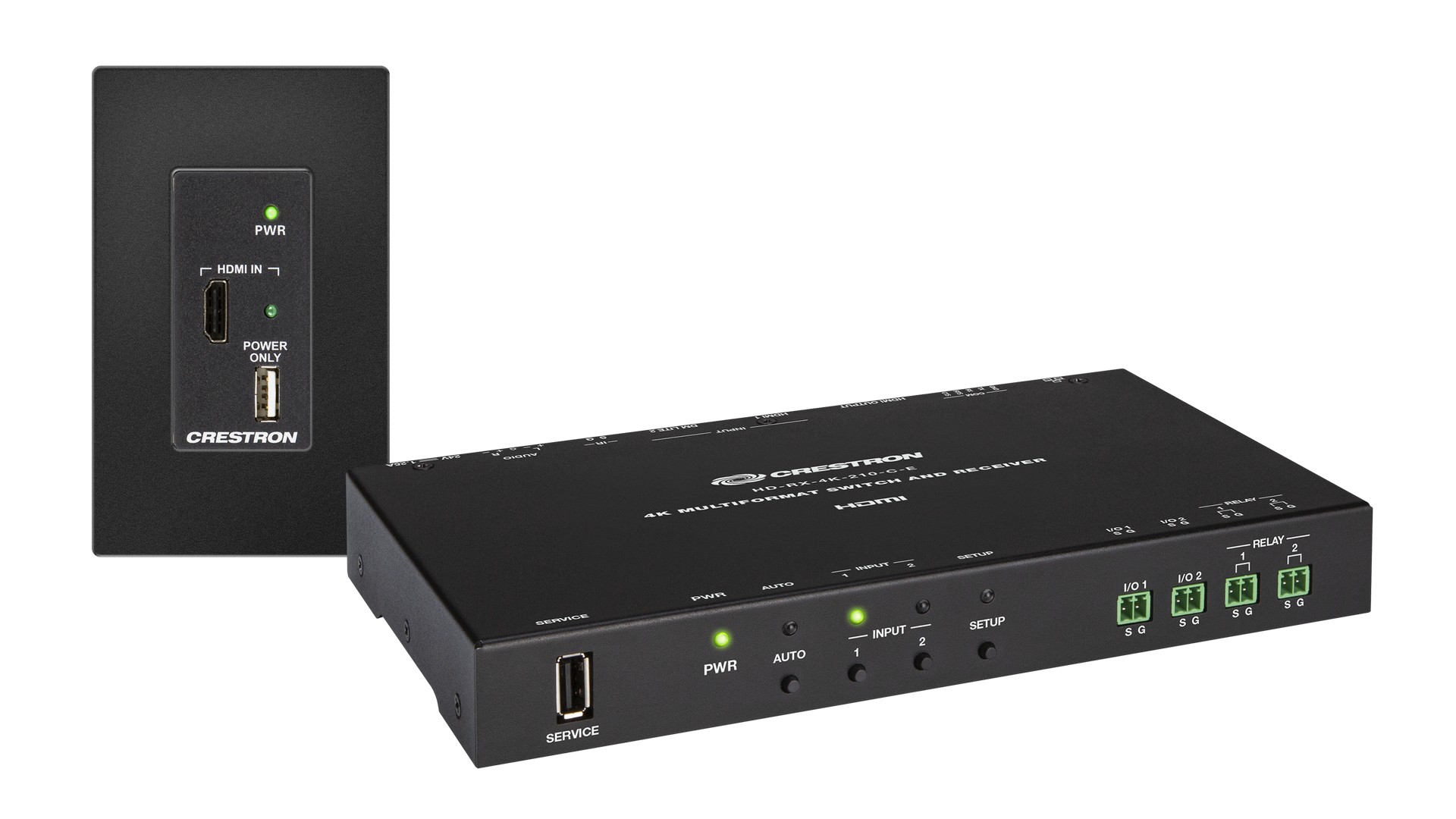Комплект передачи по витой паре HDMI CRESTRON HD-MD-4K-200-1G-B