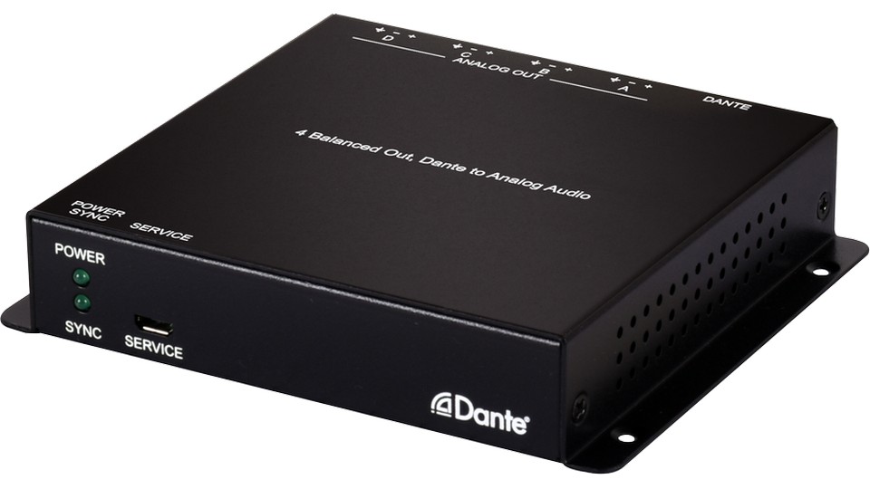 Преобразоатель аналоговых аудио сигналов в сигнал интерфейса Dante CYPRESS AIP-D4101