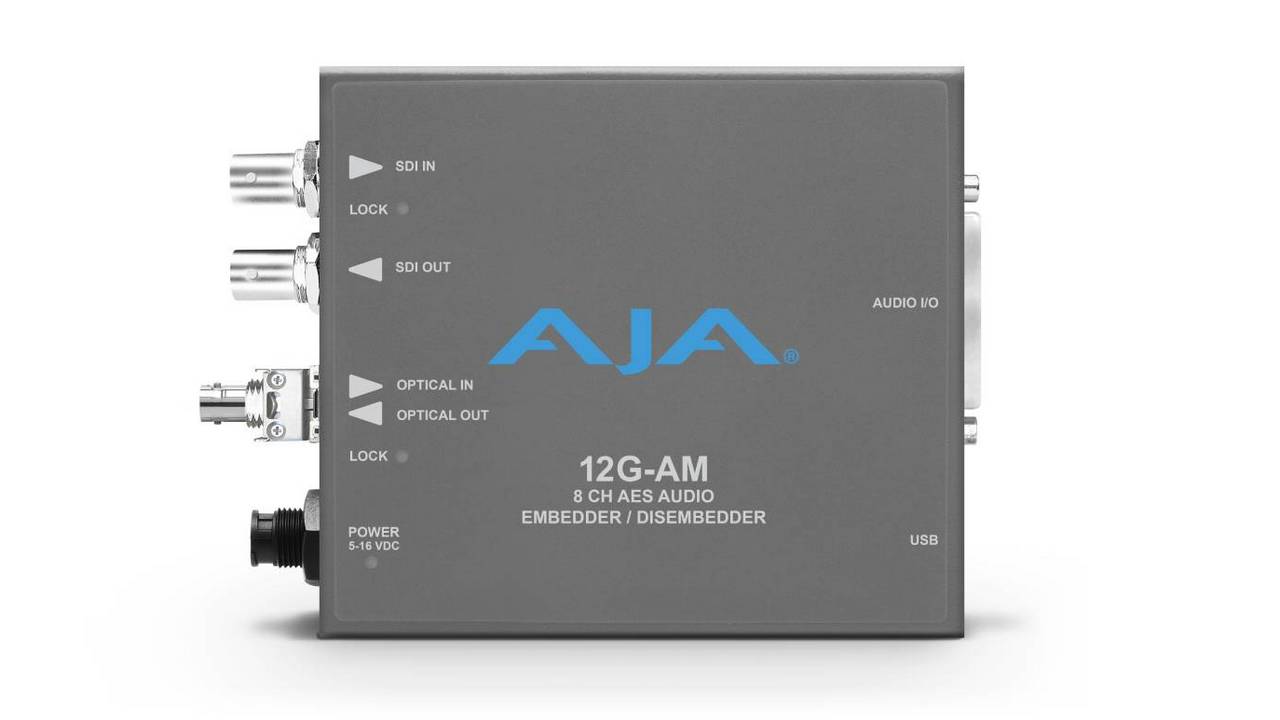 Эмбеддер/деэмбеддер аудио в/из 12G-SDI AJA 12G-AM