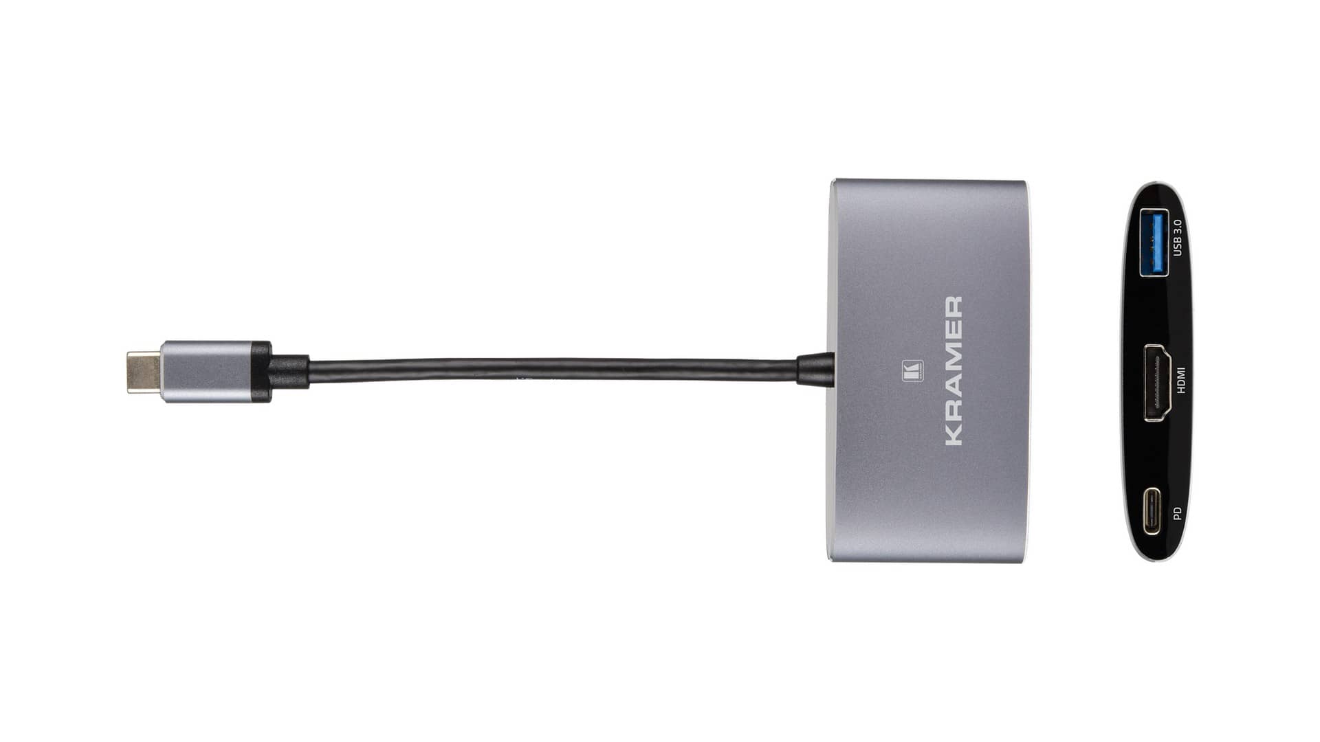 Адаптер USB-C (вилка) - HDMI, USB-A, USB-C (розетка) KRAMER KDock-1