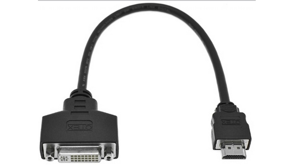 Адаптер HDMI (вилка) - DVI-D (розетка) QTEX TC-HP/D25S-0.3
