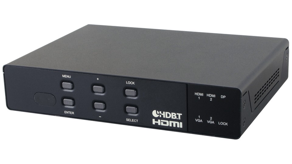 Масштабатор HDMI, DP, VGA, аудио в HDMI, HDBaseT, стереоаудио CYPRESS CSC-103TXPL