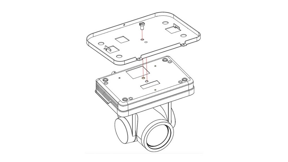 Изображения KRAMER K-CAM-USB Ceiling Bracket