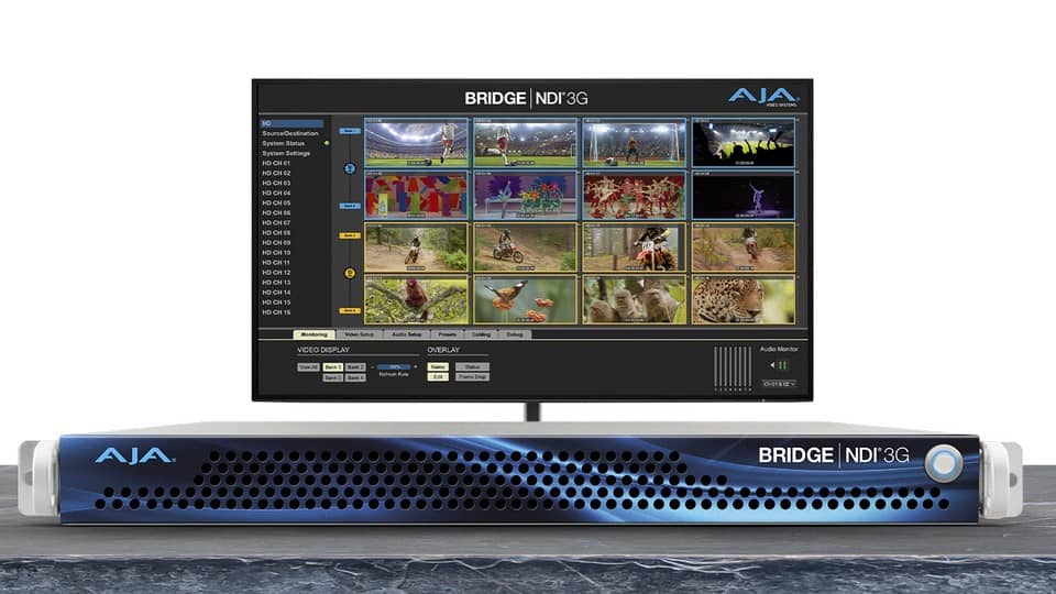 Преобразователь 3G-SDI в NDI AJA BRIDGE NDI 3G, BNDI-3G16-R0