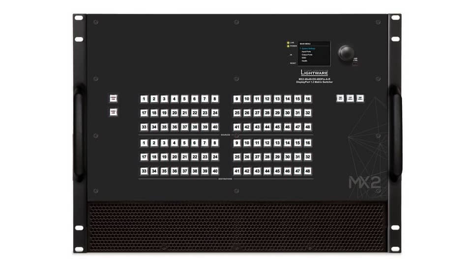 Матричный коммутатор DisplayPort 48x48 LIGHTWARE MX2-48x48-DH-48DPio-A-R