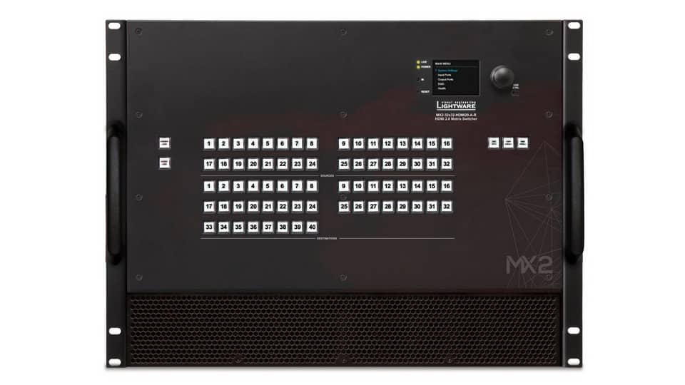 Матричный коммутатор HDMI 32x32 LIGHTWARE MX2-32x32-HDMI20-A-R
