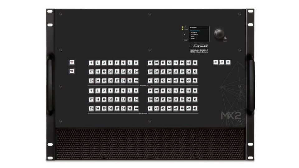 Матричный коммутатор HDMI 48x48 LIGHTWARE MX2-48x48-HDMI20-A-R