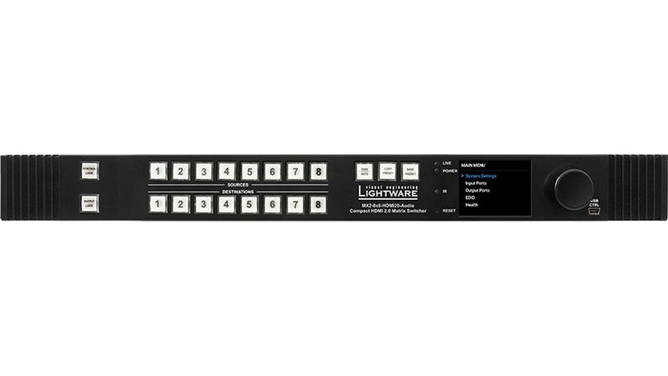 Изображения LIGHTWARE MX2-8X8-HDMI20-AUDIO-L