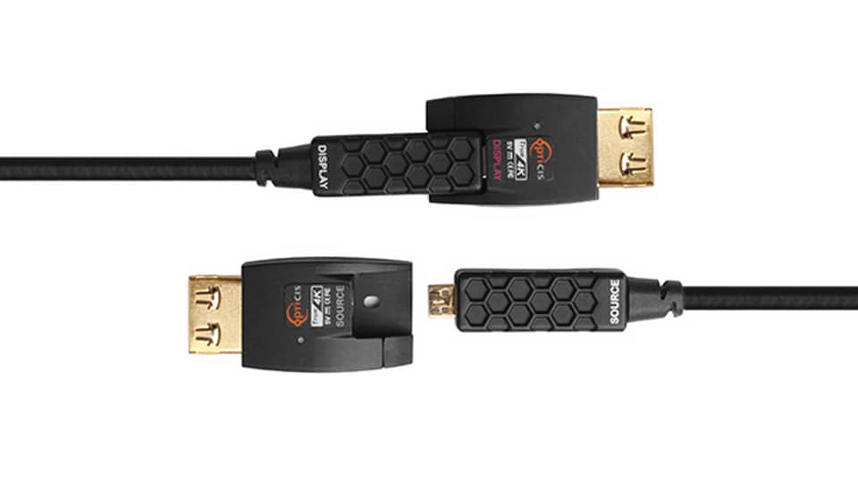 Кабель HDMI (вилка-вилка) гибридный 10м OPTICIS HDFC-200D-10
