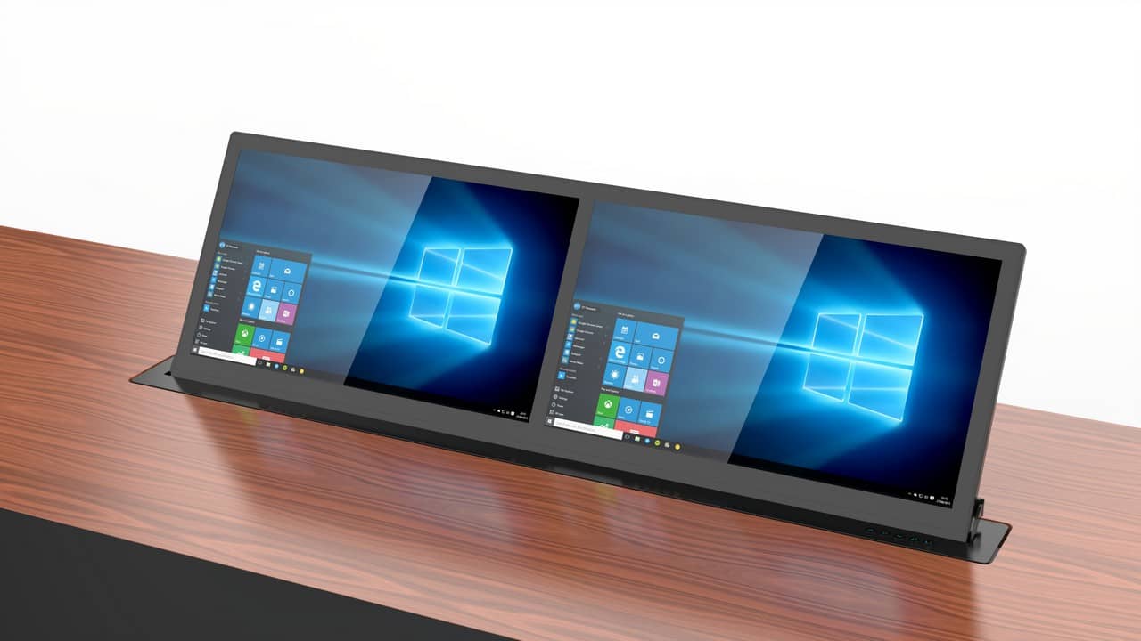 Встраиваемый дисплей 1920x1080 WIZE Genius Dual, WR-17GD2 Black