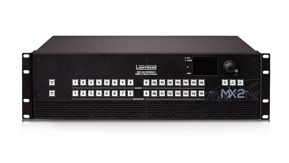 Матричный коммутатор HDMI 16x16 LIGHTWARE MX2-16x16-HDMI20-R