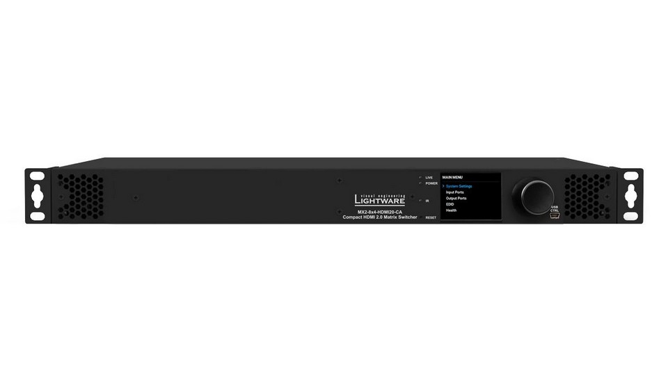 Матричный коммутатор HDMI 8x4 LIGHTWARE MX2-8x4-HDMI20-CA