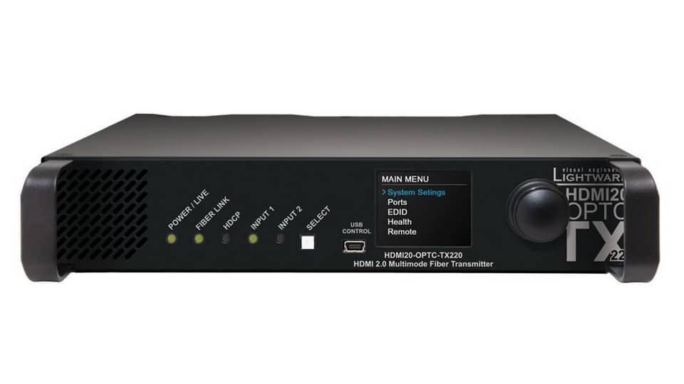 Передатчик по оптике HDMI+RS232+Ethernet LIGHTWARE HDMI20-OPTC-TX220-PRO