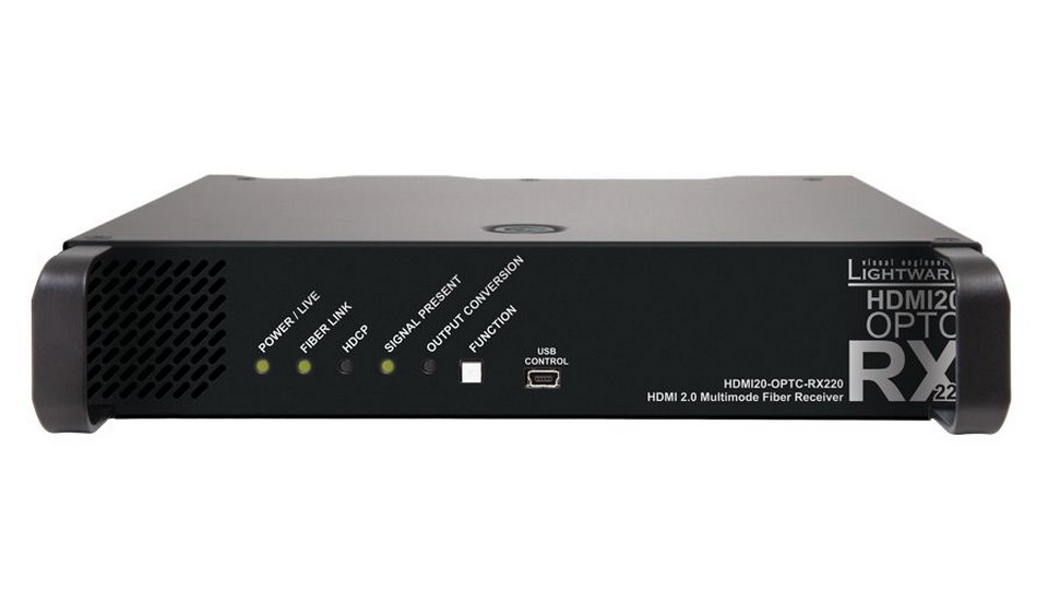 Приемник по оптике HDMI+RS232+Ethernet LIGHTWARE HDMI20-OPTC-RX220-PRO