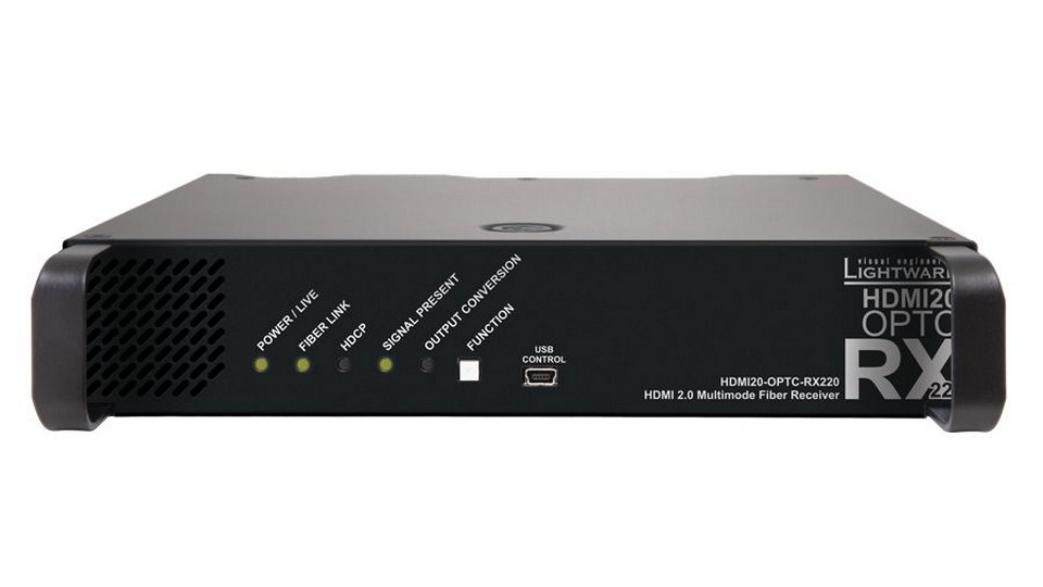Приемник по оптике HDMI+RS232+Ethernet LIGHTWARE HDMI20-OPTC-RX220-NTQ