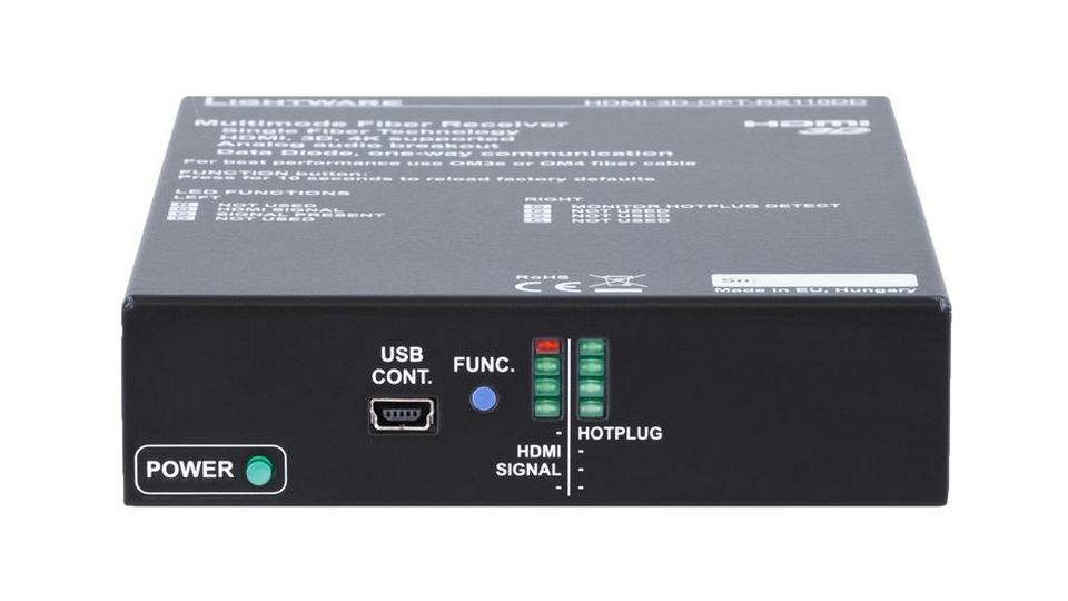 Приемник по оптике HDMI+аудио LIGHTWARE HDMI-3D-OPT-RX110DD