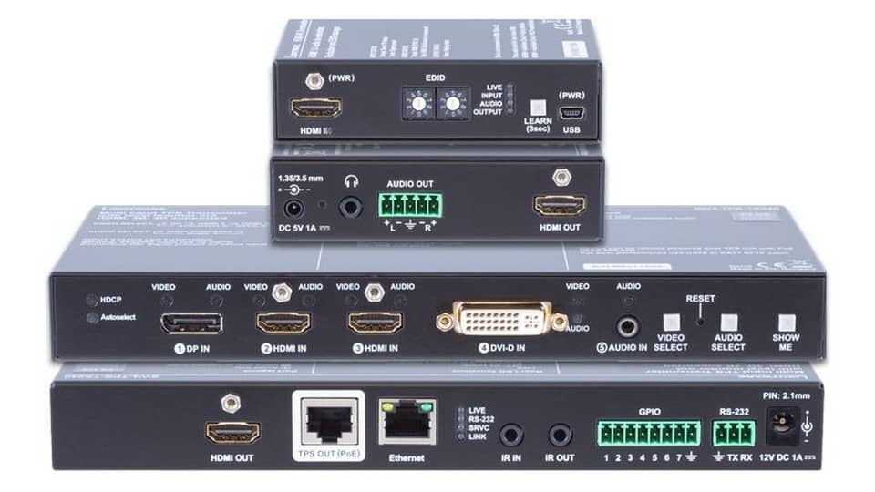 Комплект передачи по витой паре DP, HDMI, DVI, Ethernet, аудио, RS -232, IR LIGHTWARE EDU-P1