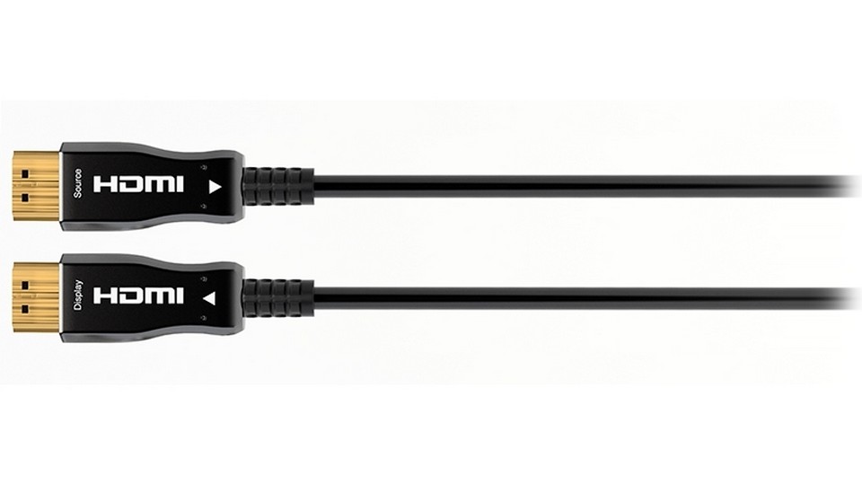 Кабель HDMI (вилка-вилка) гибридный 40м QTEX HFOC-100A-40