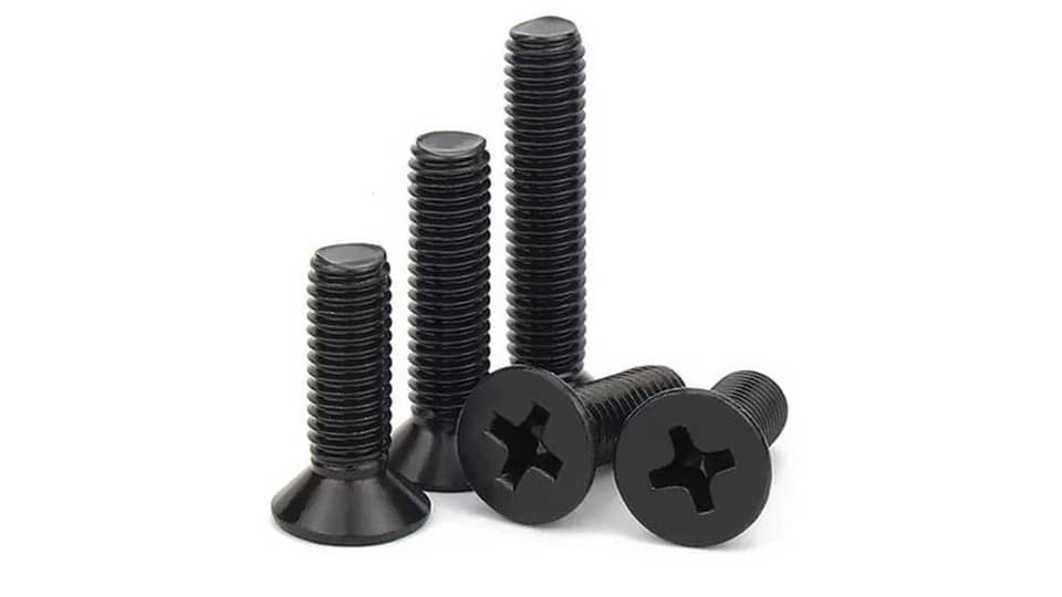 Изображения винт DIN965 потай М3-12 черный