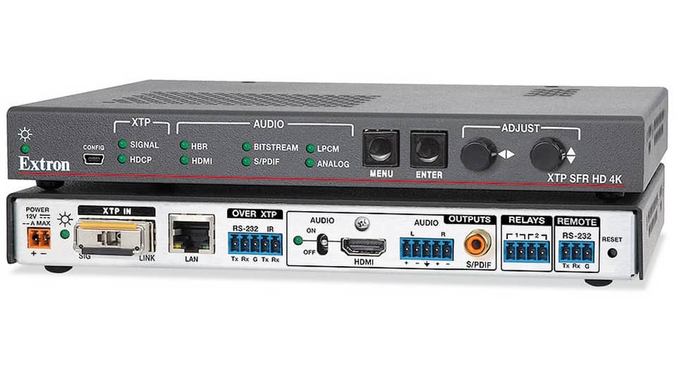 Приемник по оптике HDMI+аудио+RS232+IR+Ethernet EXTRON XTP SFR HD 4K MM, 60-1278-31