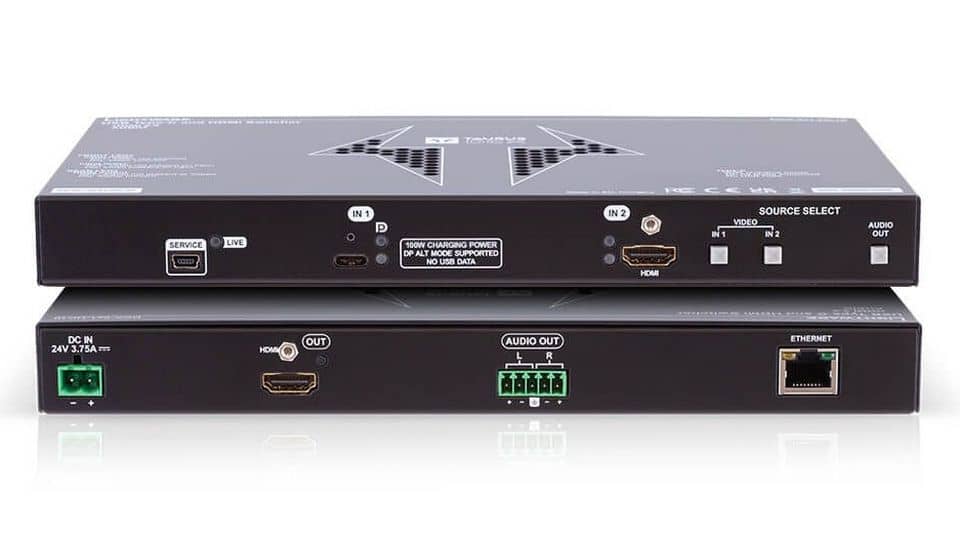 Коммутатор 4K HDMI/USB-C 2x1 LIGHTWARE DCX-2x1-HC10