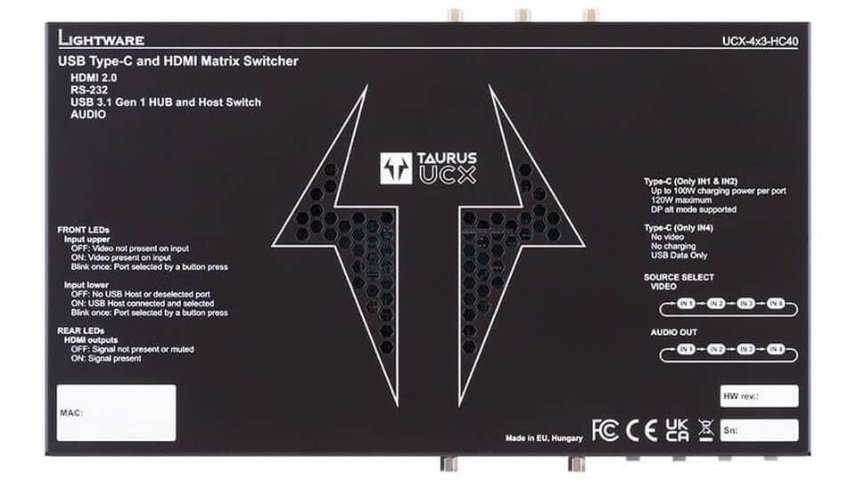 Изображения LIGHTWARE UCX-4x3-HC40