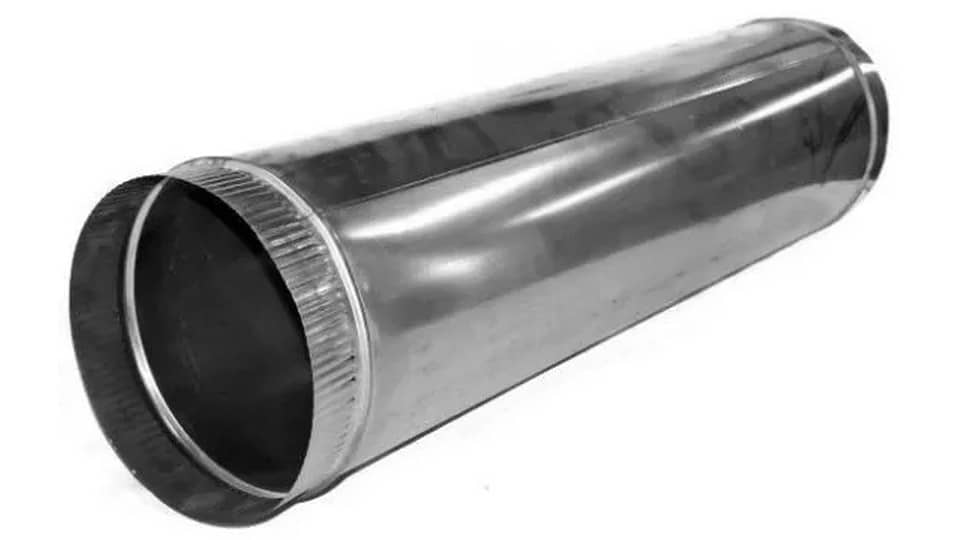 Изображения Труба из оцинкованной стали D150 мм, длина 1м, толщина 0,5мм